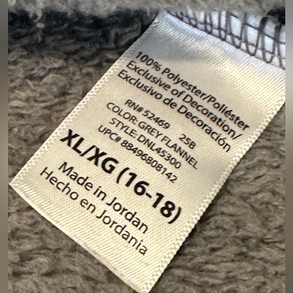 Danskin Now Fleece Zip Up Jacket Super Soft Plus X-Large 16/18 Grey - Picture 14 of 16